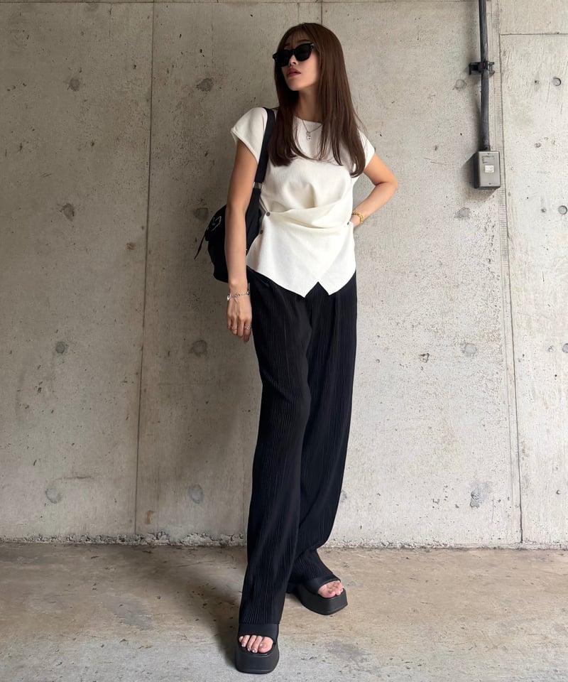 Pleats ストレートパンツ | Admance Online Store