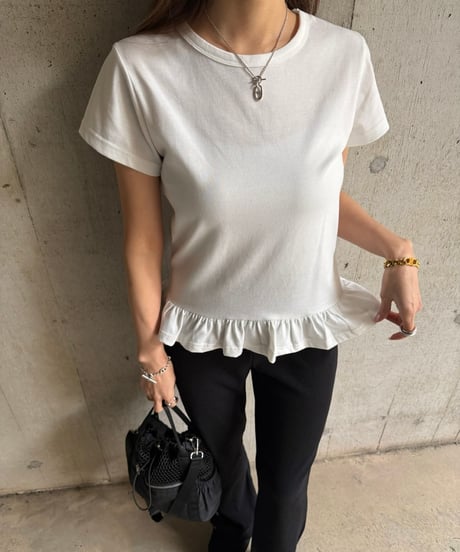 Basic Peplum Tシャツ