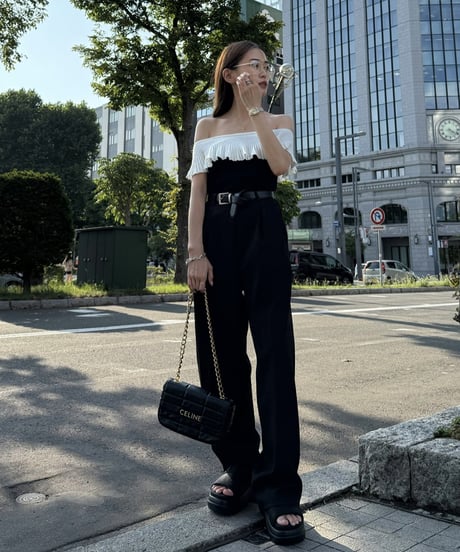Bicolor Frills トップス