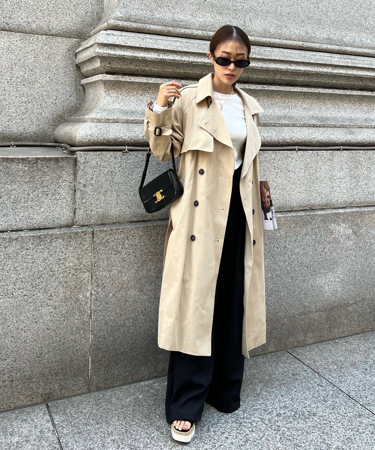 【美品】JUEMI Double Drawstring Long Coat juemi Double Drawstring Long Coat