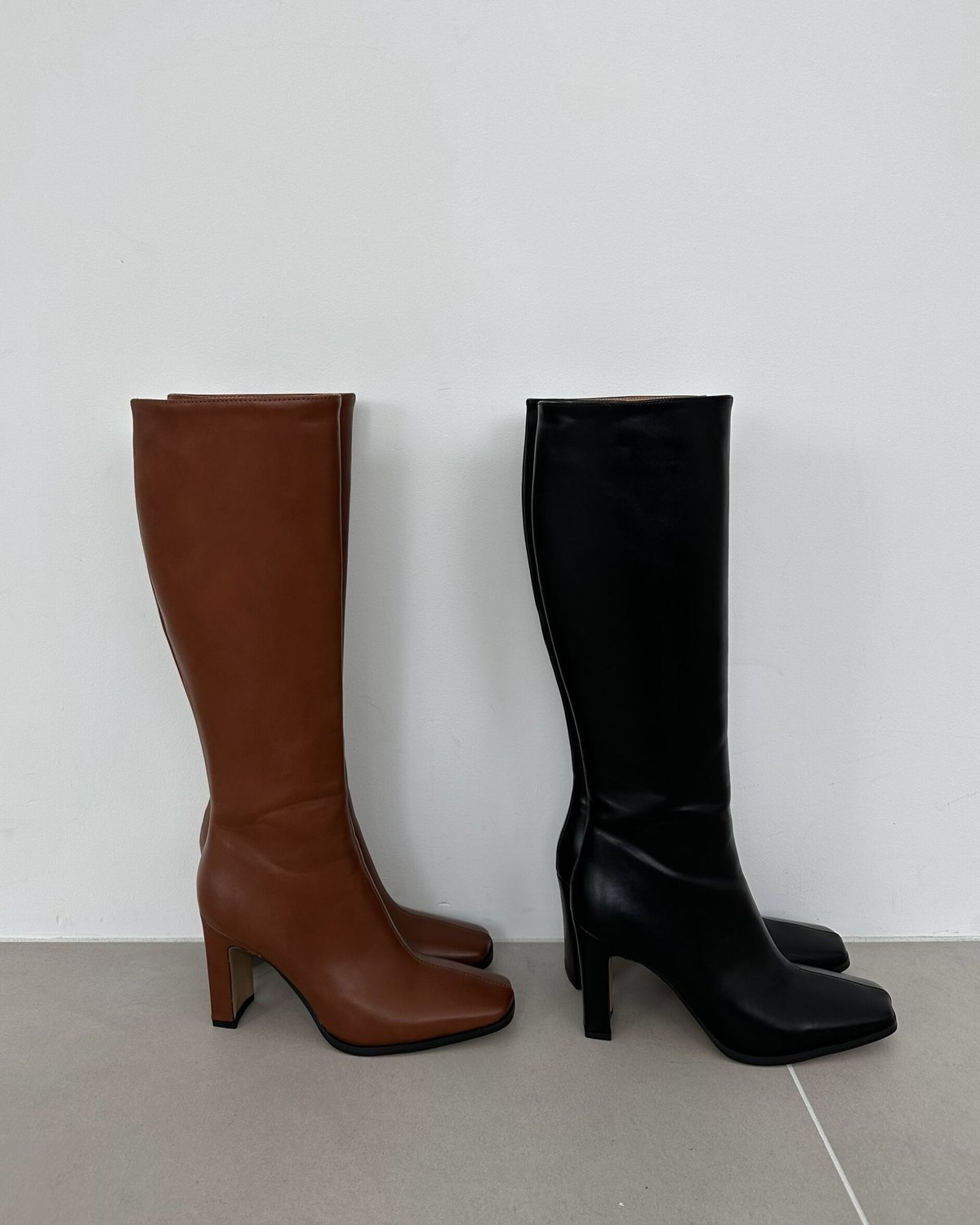 Square Toe Long Boots | Admance Online Store