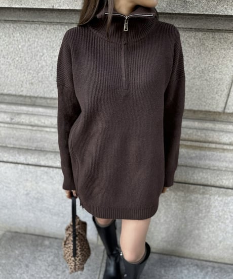 W Zip Turtle Tunic