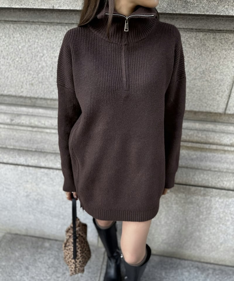 トップス TT W Zip Turtle Tunic | Admance Online Store