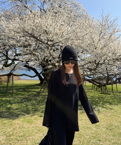 Sheer ロングTシャツ