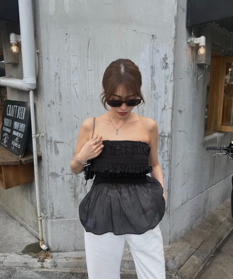 Bare Peplum トップス