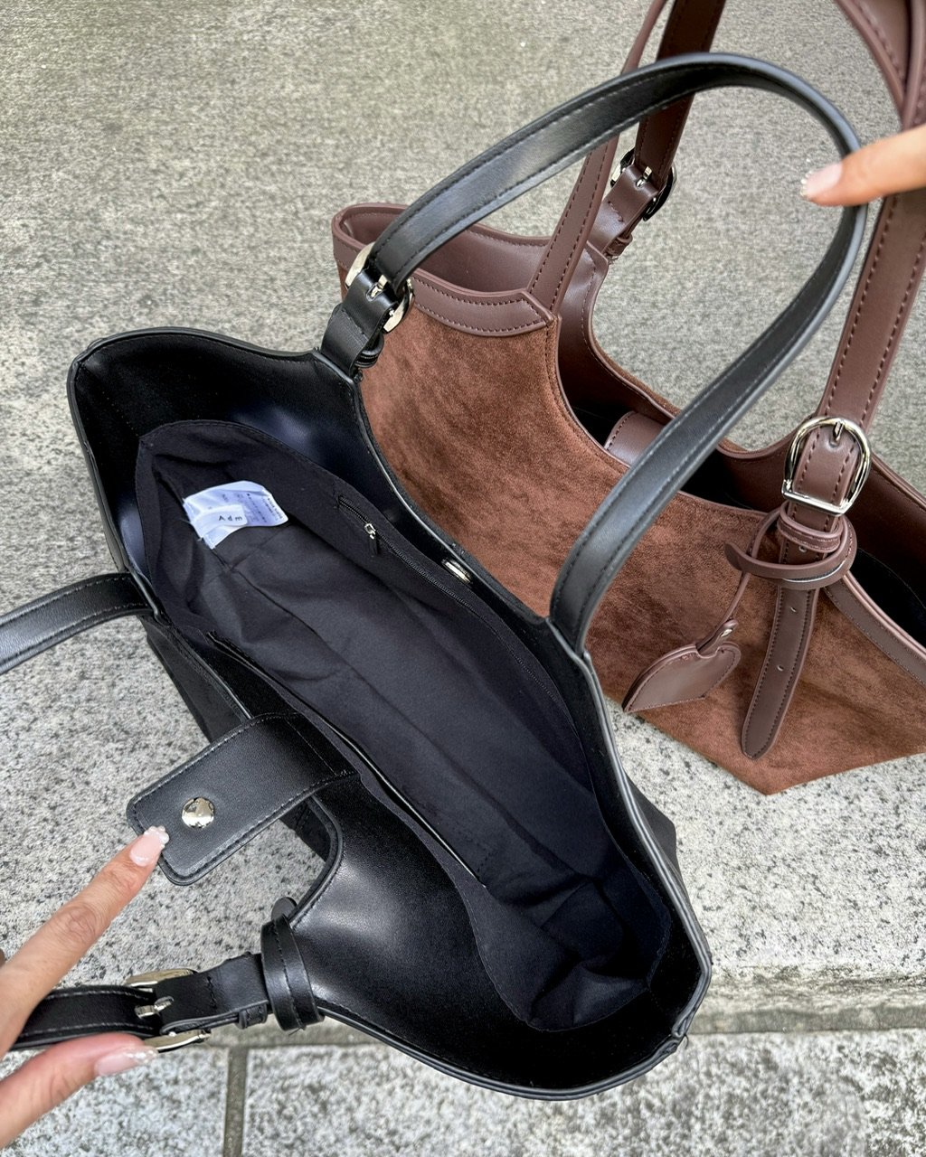 【ほぼ未使用】 INNAT SUEDE TOTE BAG スエードトートバッグ Tote Bag (Suede) – lllast