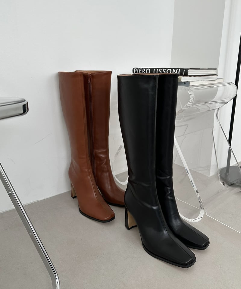 Square Toe Long Boots | Admance Online Store