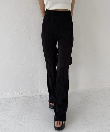 Pleats ブーツカットパンツ