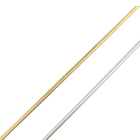 美脚アンクレット【長め平スネークチェーンタイプ】