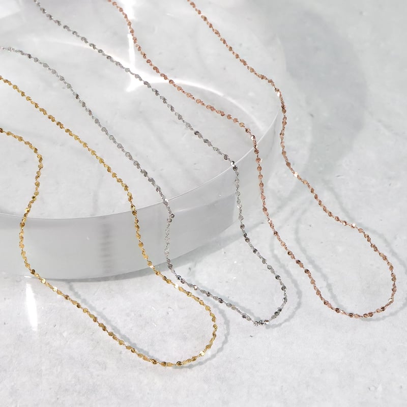 Highリフトアップネックレス【ペタルチェーン】 | elicagioia