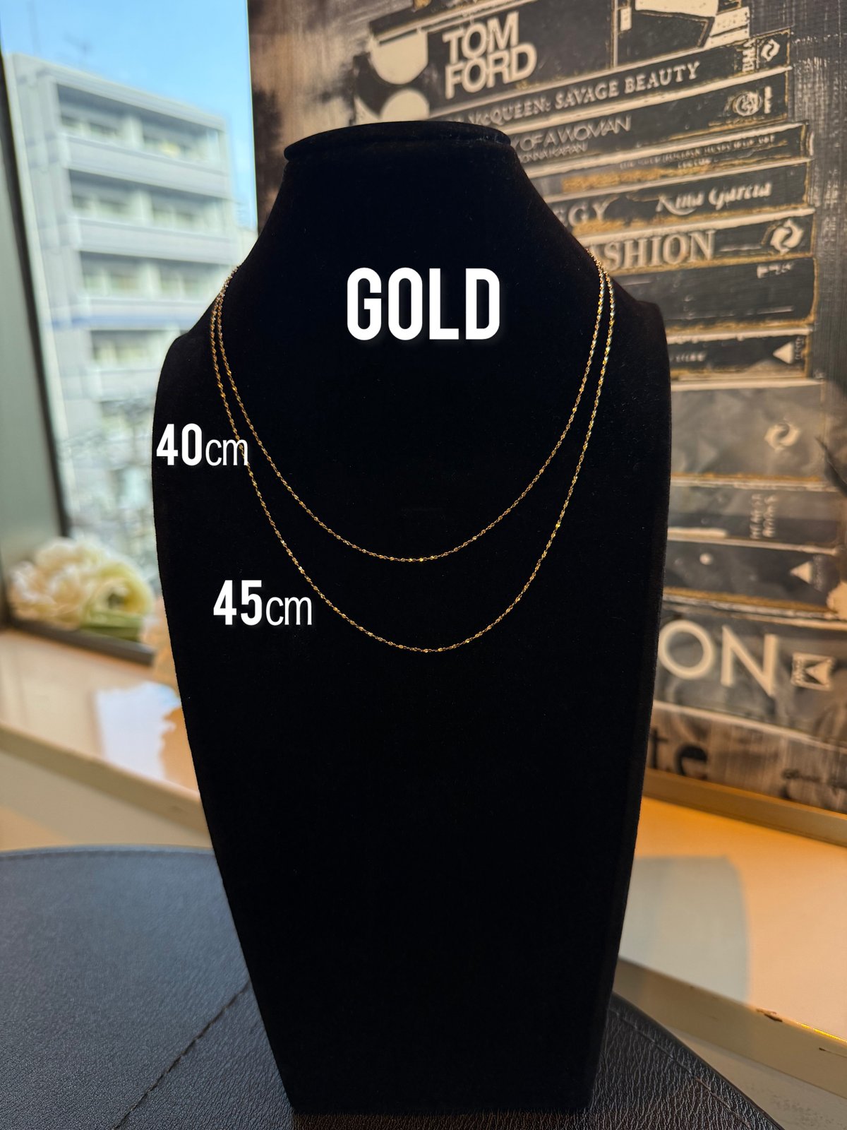 Highリフトアップネックレス【ペタルチェーン】 | elicagioia