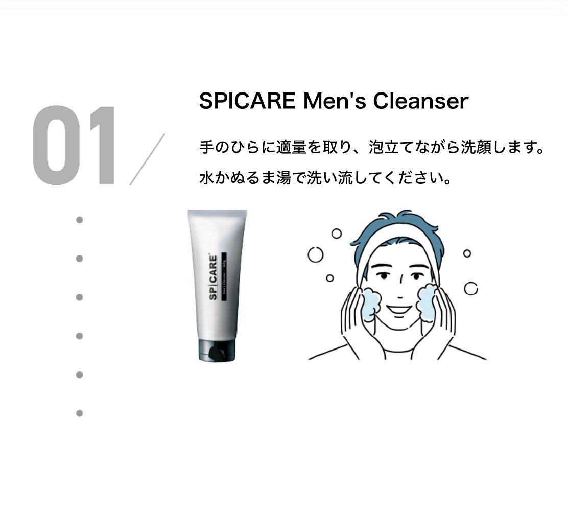 スピケア【メンズ】スキンケア3点セット | elicagioia