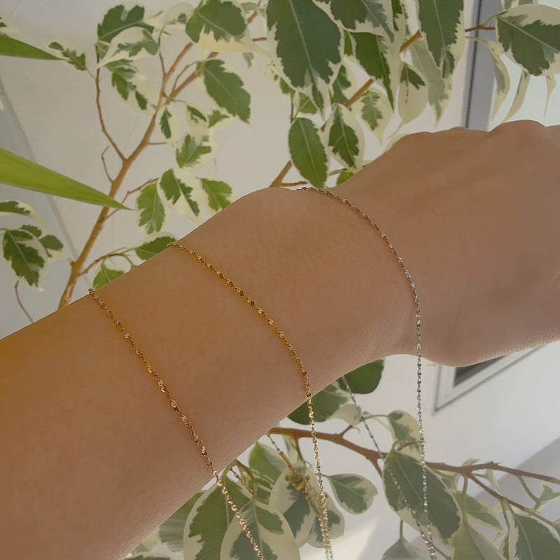 Highリフトアップネックレス【ペタルチェーン】 | elicagioia