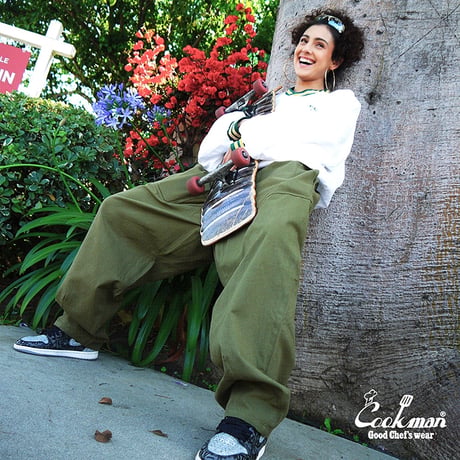 (クックマン)Cookman ハーヴェストパンツ Harvest Pants Cropped Canvas Olive