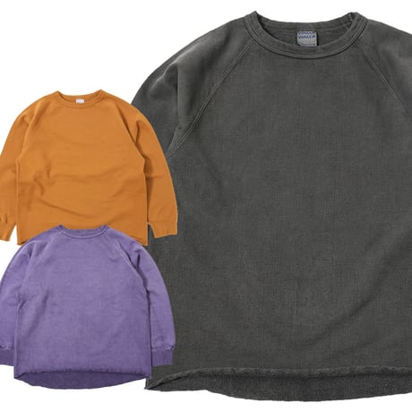 (ワラワラスポーツ)WALLA WALLA SPORT PIGMENT DYE 13oz CREW
