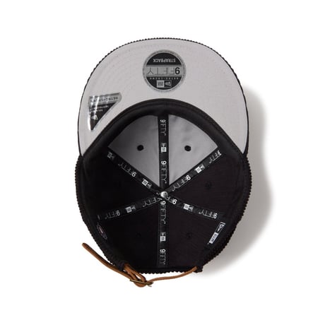 (ニューエラ)NEW ERA RC 9FIFTY レザーストラップ Corduroy コーデュロイ ロサンゼルス・ドジャース ブラック