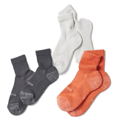 (ロトト)ROTOTO EVERYDAY PILE MINI CREW SOCKS R1520