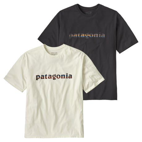 (パタゴニア)Patagonia メンズ・'73 テキスト・ロゴ・オーガニック・Tシャツ