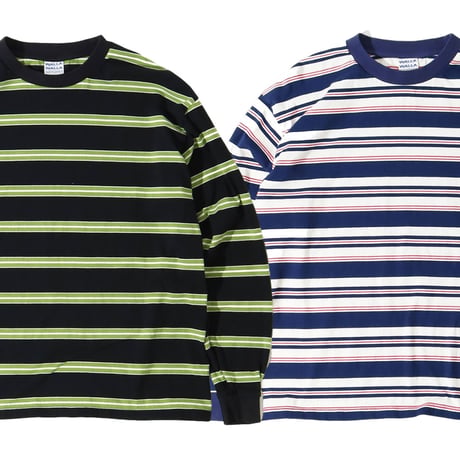 (ワラワラスポーツ)WALLA WALLA SPORT L/S STRIPE TEE