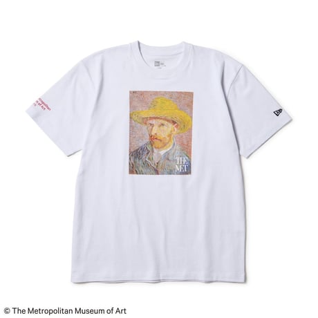 (ニューエラ)NEW ERA 半袖 コットン Tシャツ The Met フィンセント・ファン・ゴッホ ホワイト レギュラーフィット