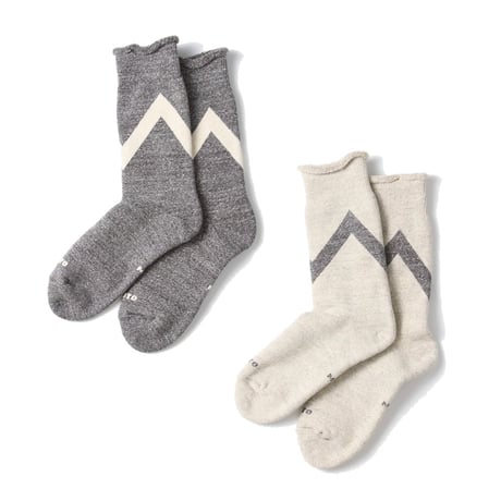 (ロトト)ROTOTO RAFFY SWEAT SOCKS ”ZIG ZAG ” R1554