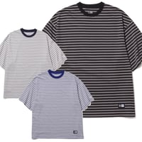 (ニューエラ)NEW ERA 半袖 オーバーサイズド コットン Tシャツ Micro Border