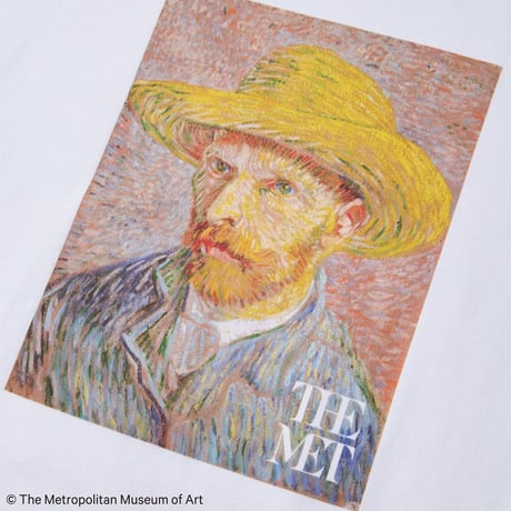 (ニューエラ)NEW ERA 半袖 コットン Tシャツ The Met フィンセント・ファン・ゴッホ ホワイト レギュラーフィット
