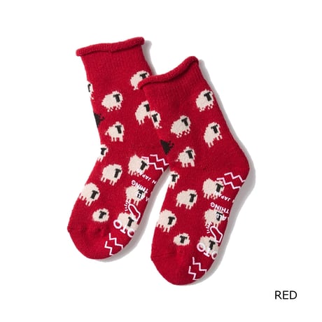 (ロトト)ROTOTO PILE ROOM SOCKS ”SHEEP” R1559
