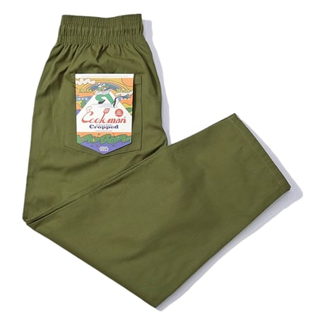 (クックマン)Cookman ハーヴェストパンツ Harvest Pants Cropped Canvas Olive