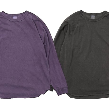 (ワラワラスポーツ)WALLA WALLA SPORT PIGMENT DYE L/S BASEBALL TEE