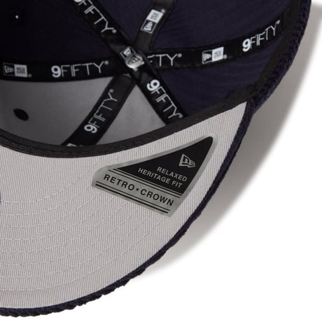 (ニューエラ)NEW ERA RC 9FIFTY レザーストラップ Corduroy コーデュロイ ニューヨーク・ヤンキース ネイビー