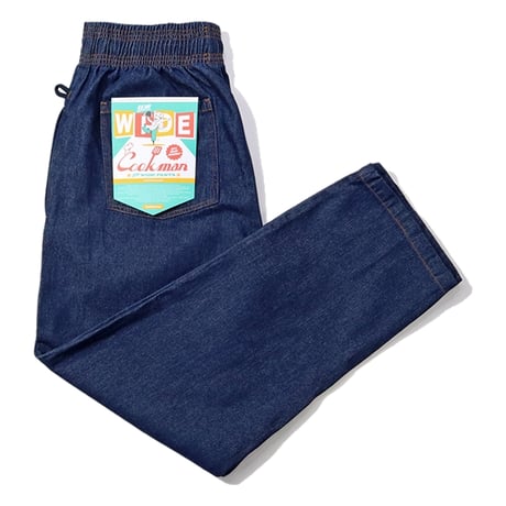 (クックマン)Cookman シェフパンツ セミワイド Chef Pants Semiwide Denim Navy