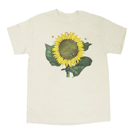 (リバティグラフィックス)Liberty Graphics Sunflower & Bees Natural T-shirt