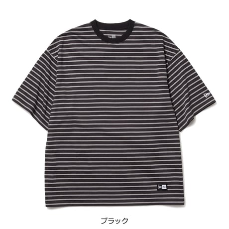 (ニューエラ)NEW ERA 半袖 オーバーサイズド コットン Tシャツ Micro Border