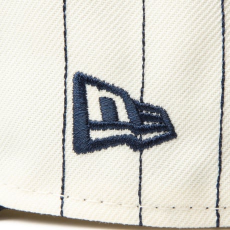 (ニューエラ)NEW ERA RC 59FIFTY フラットバイザー MLB Heritage Collection ニューヨーク・ヤンキース クーパーズタウン クロームピンストライプ