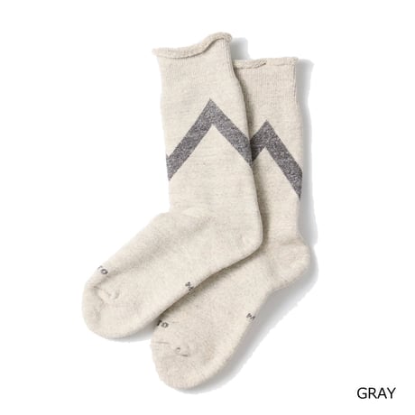 (ロトト)ROTOTO RAFFY SWEAT SOCKS ”ZIG ZAG ” R1554