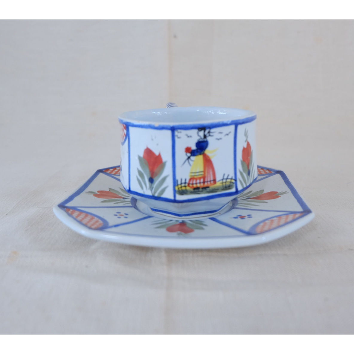 Henriot Quimper cup &saucer | ゆるりの余白