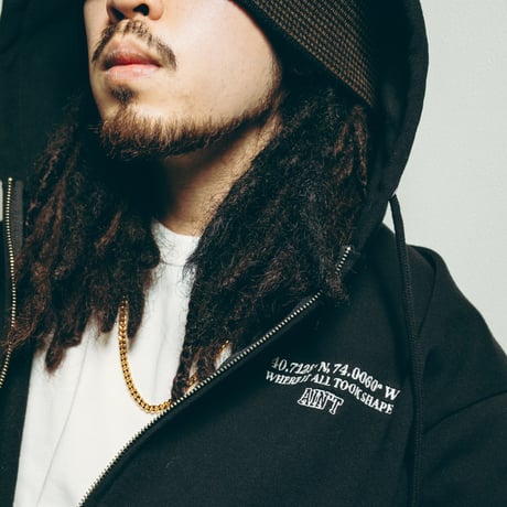 Where It All Took Shape Zip Hoodie / Black