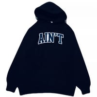 AIN’T Varsity Logo Hoodie 【NAVY】