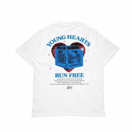 Young Hearts Run Free Tee / White