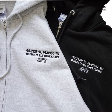 Where It All Took Shape Zip Hoodie / Ash