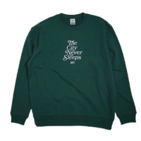 The City Never Sleeps Crewneck Green