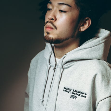 Where It All Took Shape Zip Hoodie / Ash