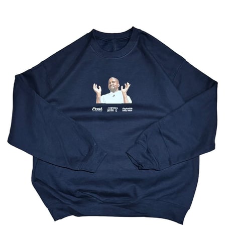 Ka*ye “Should Be Biggest Fan” Hoodie - Navy -
