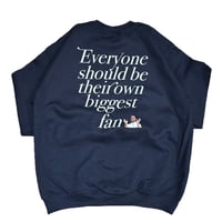 Ka*ye “Should Be Biggest Fan” Hoodie - Navy -