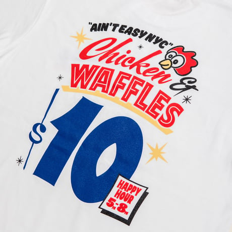 Chickens & Waffles Tee / White