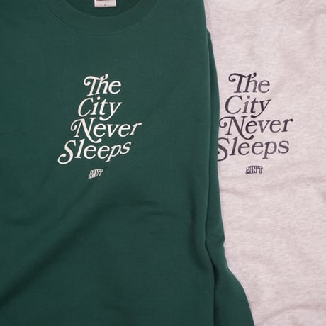 The City Never Sleeps Crewneck Green