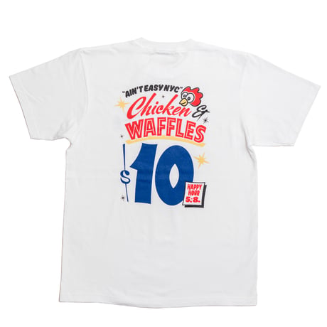 Chickens & Waffles Tee / White