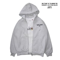 Where It All Took Shape Zip Hoodie / Ash