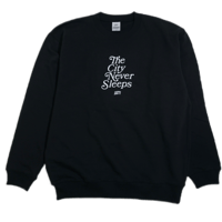 The City Never Sleeps Crewneck Black